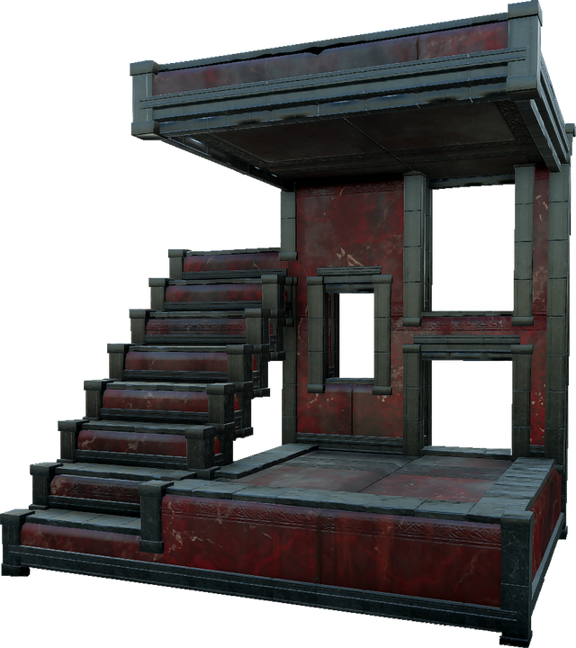 Red Marble Block