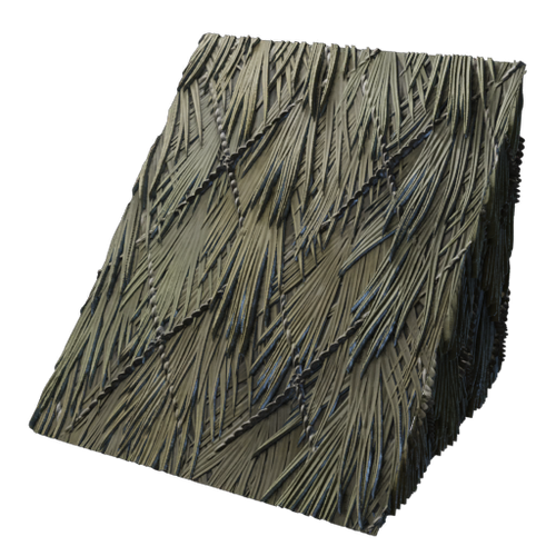 Palm Leaf Roof Block