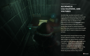 Alchemical Calculations, And Vultures